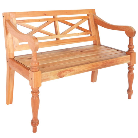 Batavia Bench Solid Mahogany Wood