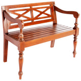 Batavia Bench Solid Mahogany Wood