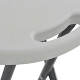 Folding Bar Stools 2 Pcs Hdpe And Steel