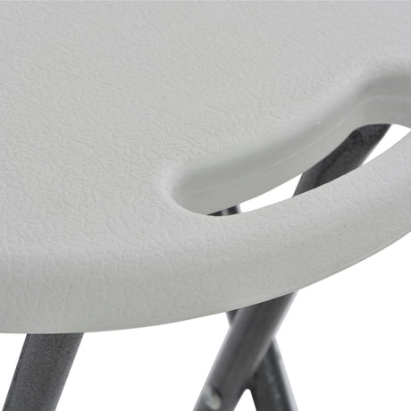 Folding Bar Stools 2 Pcs Hdpe And Steel