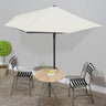 Garden Parasol With Aluminium Pole 270X144 Cm Half