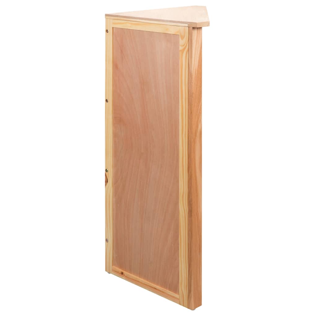 Corner Shelf 59X36X100 Cm Solid Oak Wood