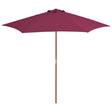 Garden Parasol With Wooden Pole 270 Cm