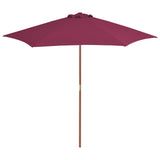 Garden Parasol With Wooden Pole 270 Cm