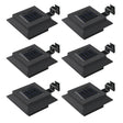 Outdoor Solar Lamps 6 Pcs Led Square 12 Cm