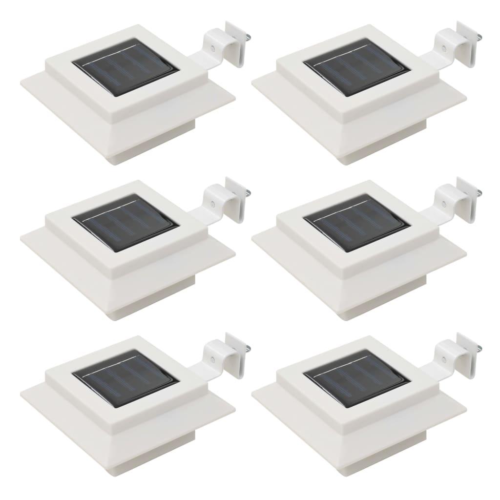 Outdoor Solar Lamps 6 Pcs Led Square 12 Cm