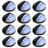 Outdoor Solar Wall Lamps Led 12 Pcs Round