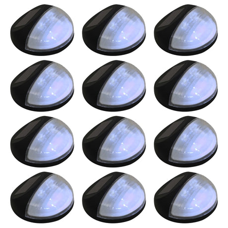 Outdoor Solar Wall Lamps Led 12 Pcs Round