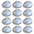 Outdoor Solar Wall Lamps Led 12 Pcs Round