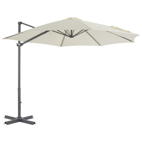 Cantilever Garden Parasol With Aluminium Pole Azure 300 Cm