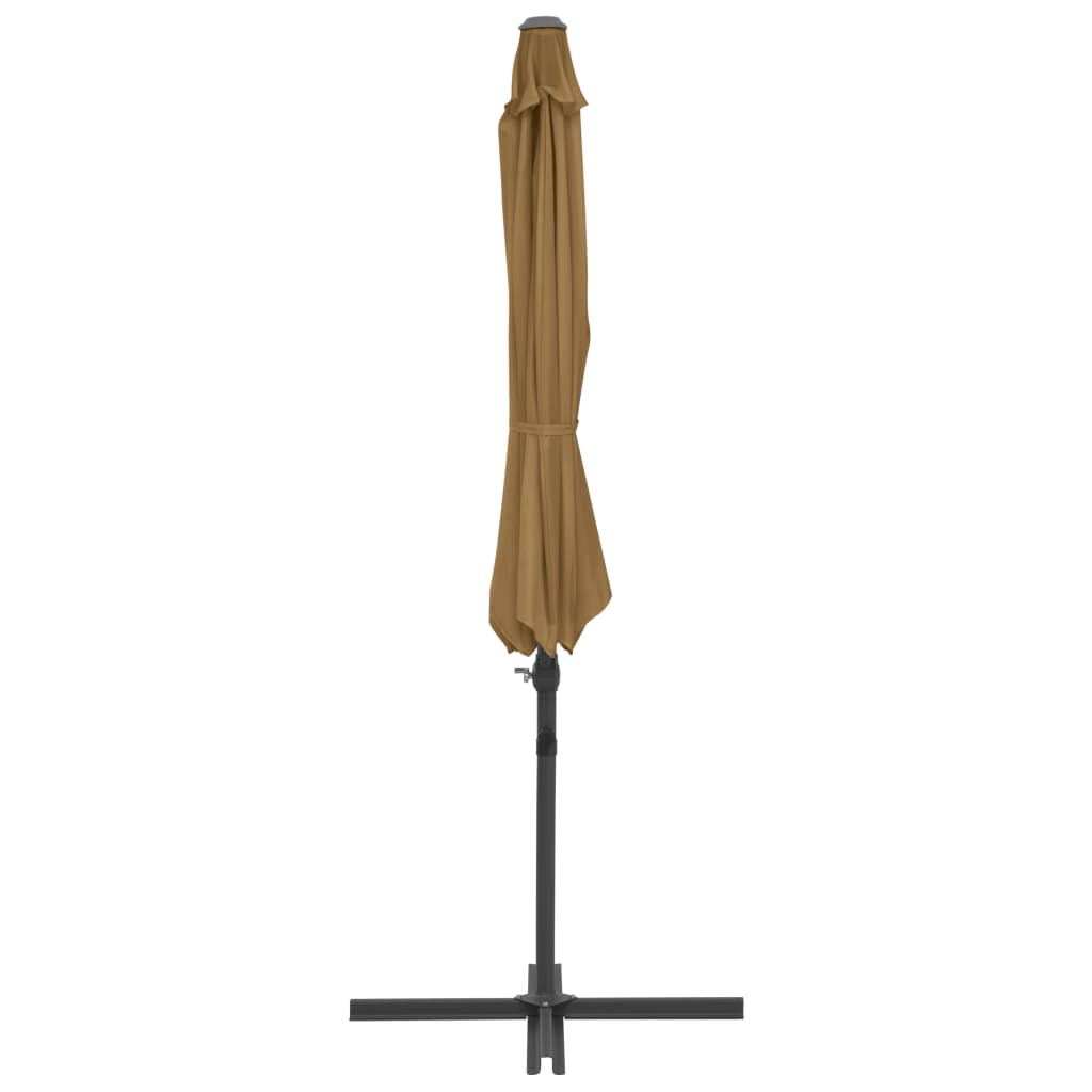 Cantilever Garden Parasol With Steel Pole 300 Cm