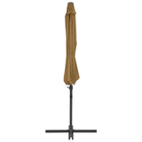 Cantilever Garden Parasol With Steel Pole 300 Cm