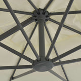 Cantilever Garden Parasol With Aluminium Pole