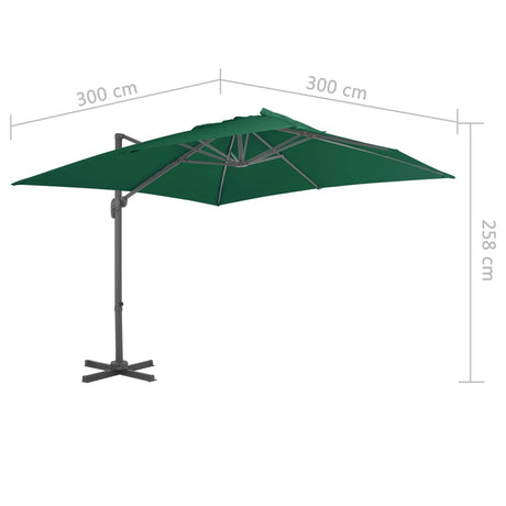 Cantilever Garden Parasol With Aluminium Pole