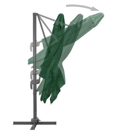 Cantilever Garden Parasol With Aluminium Pole