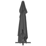 Cantilever Garden Parasol with Aluminium Pole 400x300 cm Anthracite