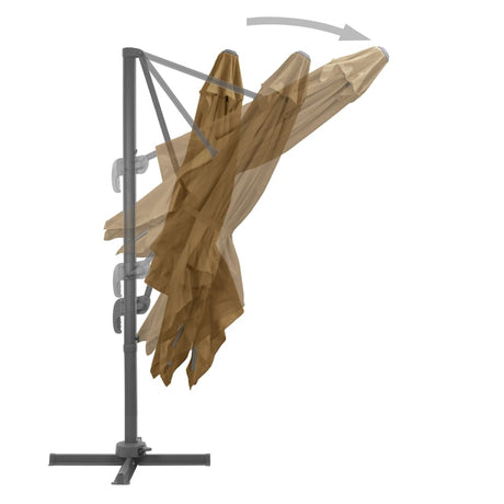 Cantilever Garden Parasol With Aluminium Pole