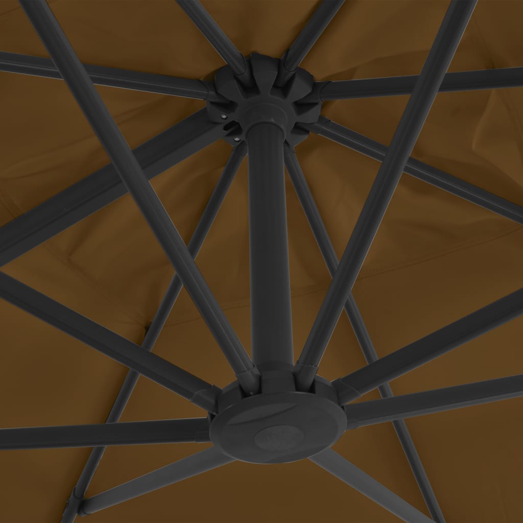 Cantilever Garden Parasol With Aluminium Pole