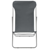 Folding Beach Chairs 2 Pcs Steel And Oxford Fabric