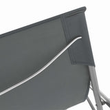 Folding Beach Chairs 2 Pcs Steel And Oxford Fabric