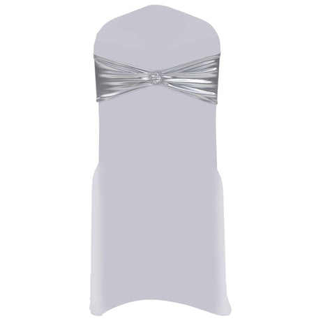 25 Pcs Stretchable Chair Band With Diamond Buckle