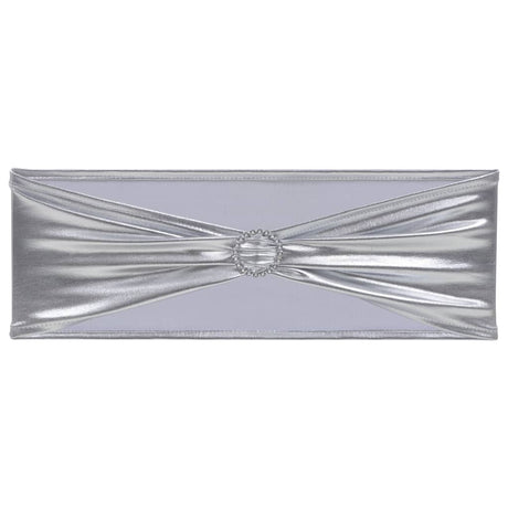 25 Pcs Stretchable Chair Band With Diamond Buckle