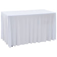 2 Pcs Stretch Table Covers With Skirt