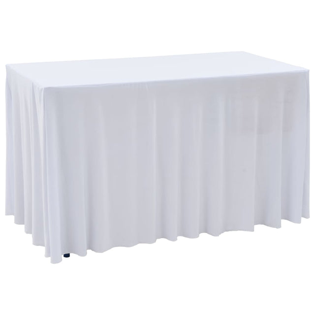 2 Pcs Stretch Table Covers With Skirt