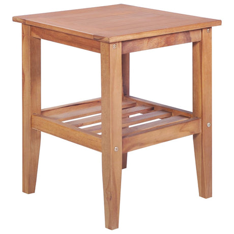 Coffee Table 40X40X50 Cm Square Solid Teak