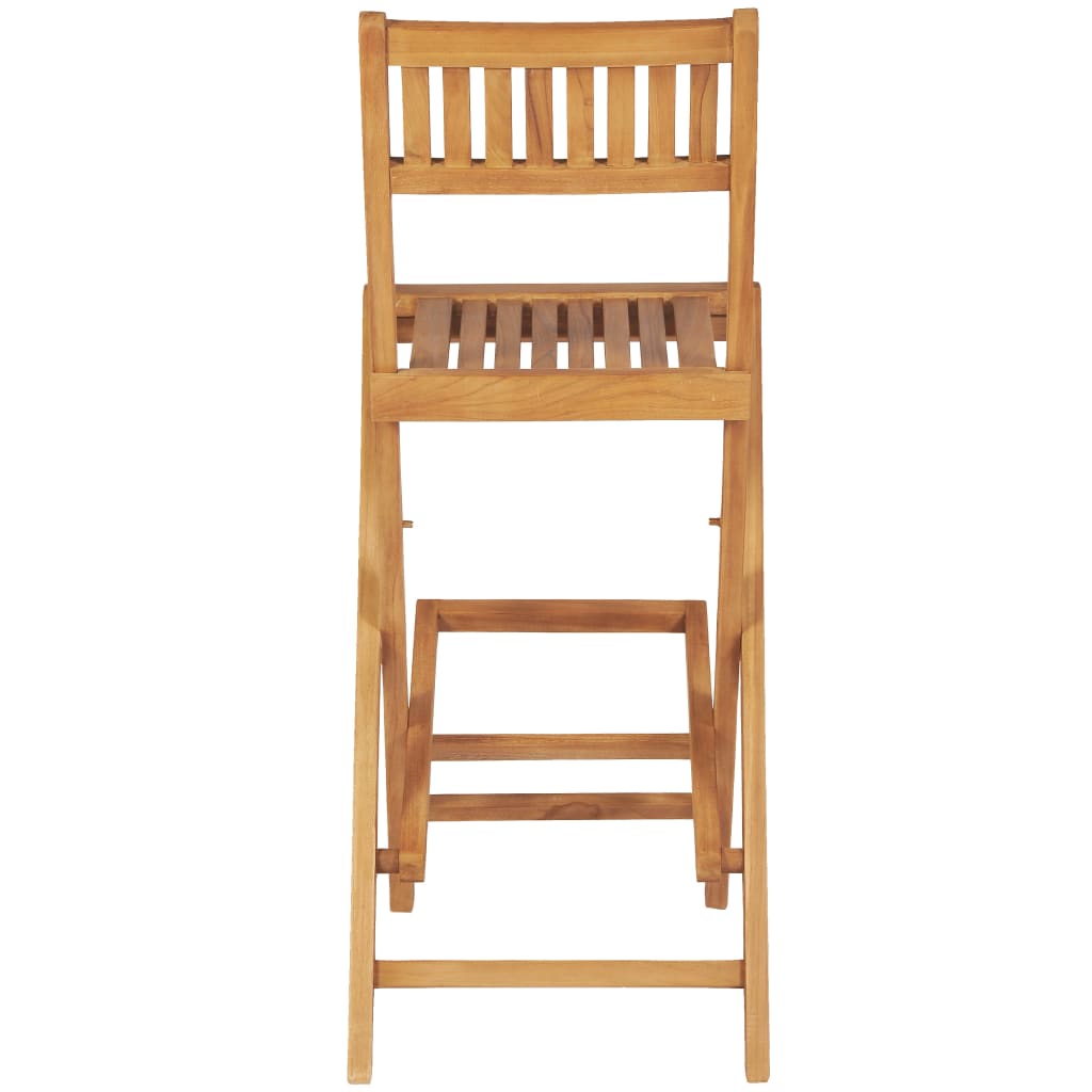 3 Piece Bar Set Solid Teak Wood
