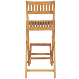 3 Piece Bar Set Solid Teak Wood