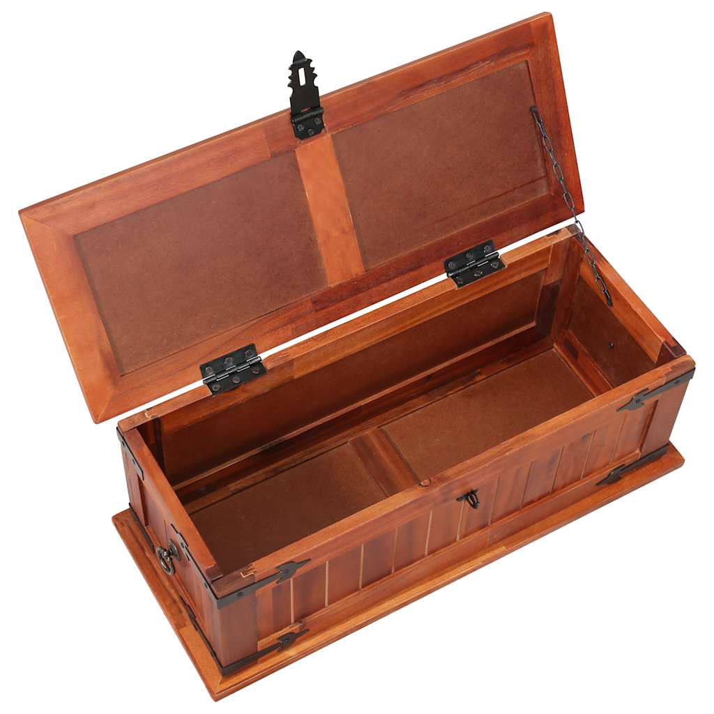 Storage Chest Solid Acacia Wood