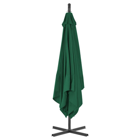 Cantilever Garden Parasol With Steel Pole 250X250 Cm Green