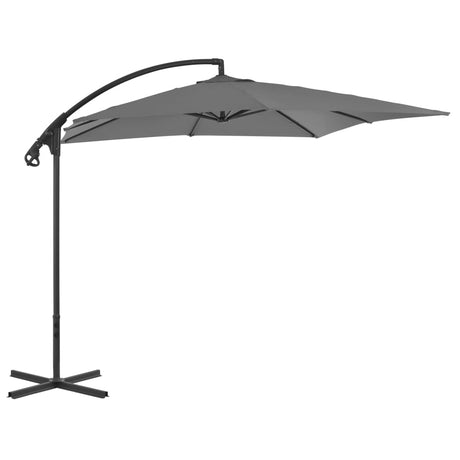 Cantilever Garden Parasol With Steel Pole 250X250 Cm Green