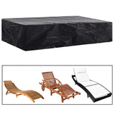 Garden Furniture Covers 2Pcs 4 Person Poly Rattan 113X113Cm