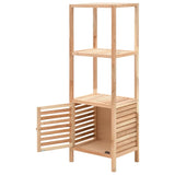 Bathroom Storage Cabinet Solid Walnut Wood