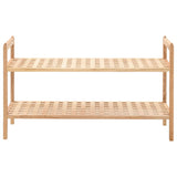 Shoe Rack Solid Walnut Wood 69X26X40 Cm