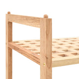 Shoe Rack Solid Walnut Wood 69X26X40 Cm