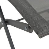 Folding Outdoor Chairs 2 Pcs Steel And Textilene