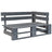 Garden Pallet Corner Bench Wood