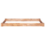 Bed Frame without Mattress Solid Oak Wood 90x200 cm