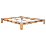 Bed Frame without Mattress Solid Oak Wood 160x200 cm