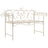 Garden Bench 132 Cm Steel Antique