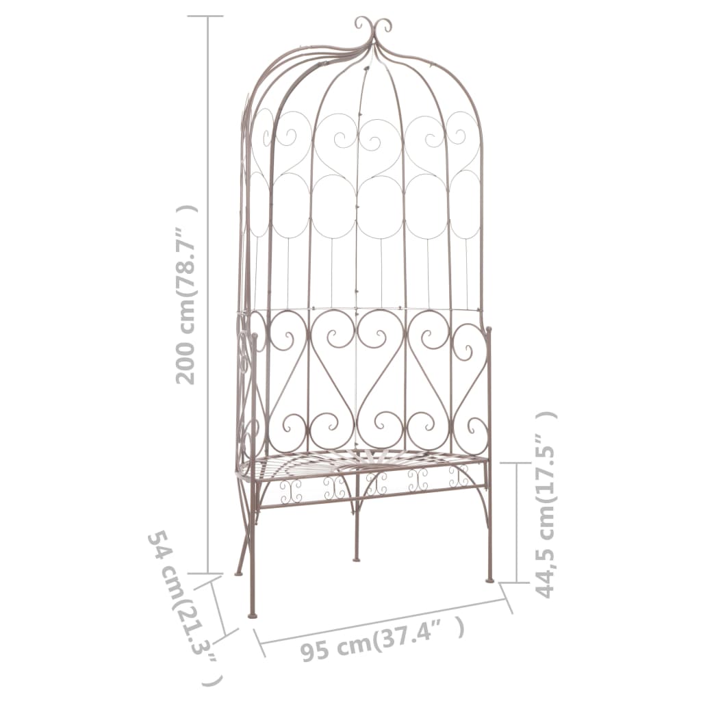 Garden Bench Iron Antique