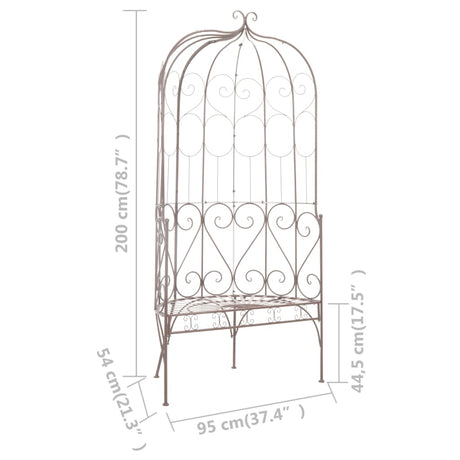 Garden Bench Iron Antique