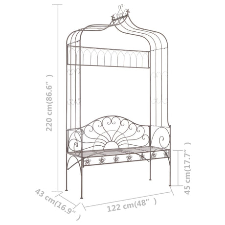 Garden Bench Iron Antique