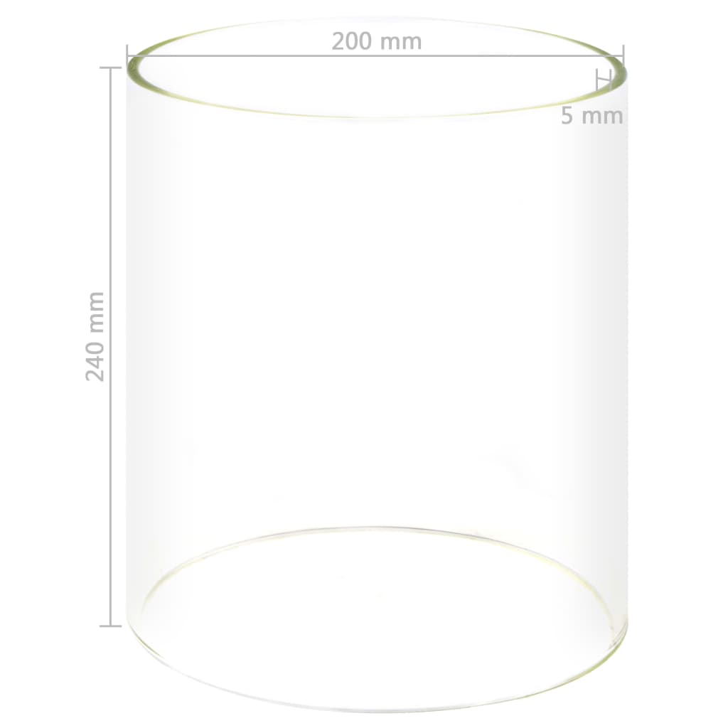 Glass Cylinder For Hot Dog Warmer 200X240 Mm