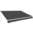 Folding Awning Manual Operated Blue/White