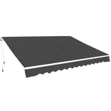 Folding Awning Manual Operated Blue/White