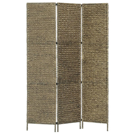3-Panel Room Divider 116X160 Cm Water Hyacinth